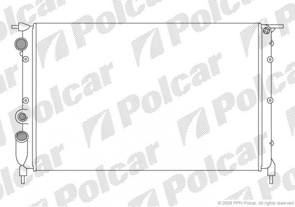 Радіатор охолодження RENAULT 19 1.7, 1.8, 92-95, 7700816323*
